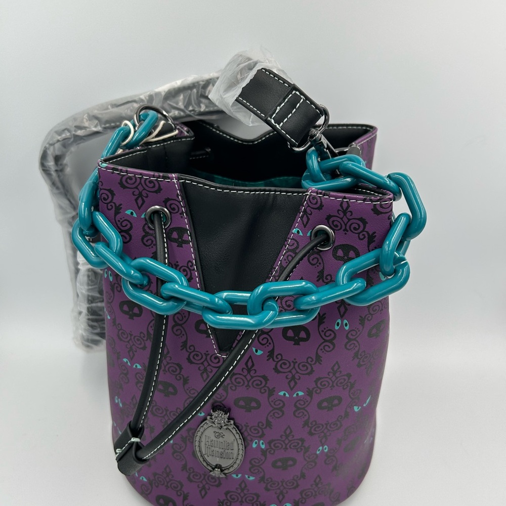 Loungefly Haunted Mansion Wallpaper Drawstring Bag NWT